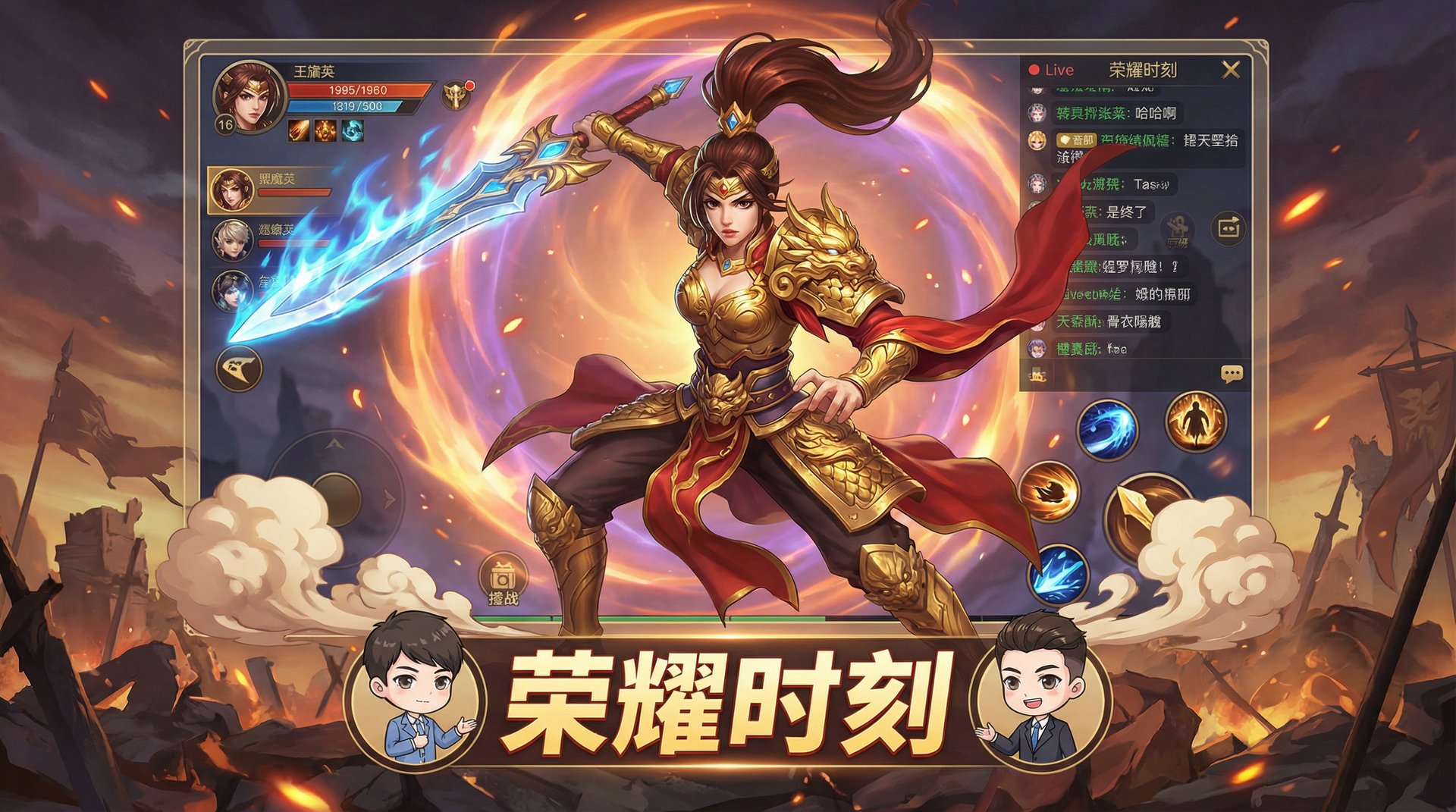 女团王者荣耀解说视频